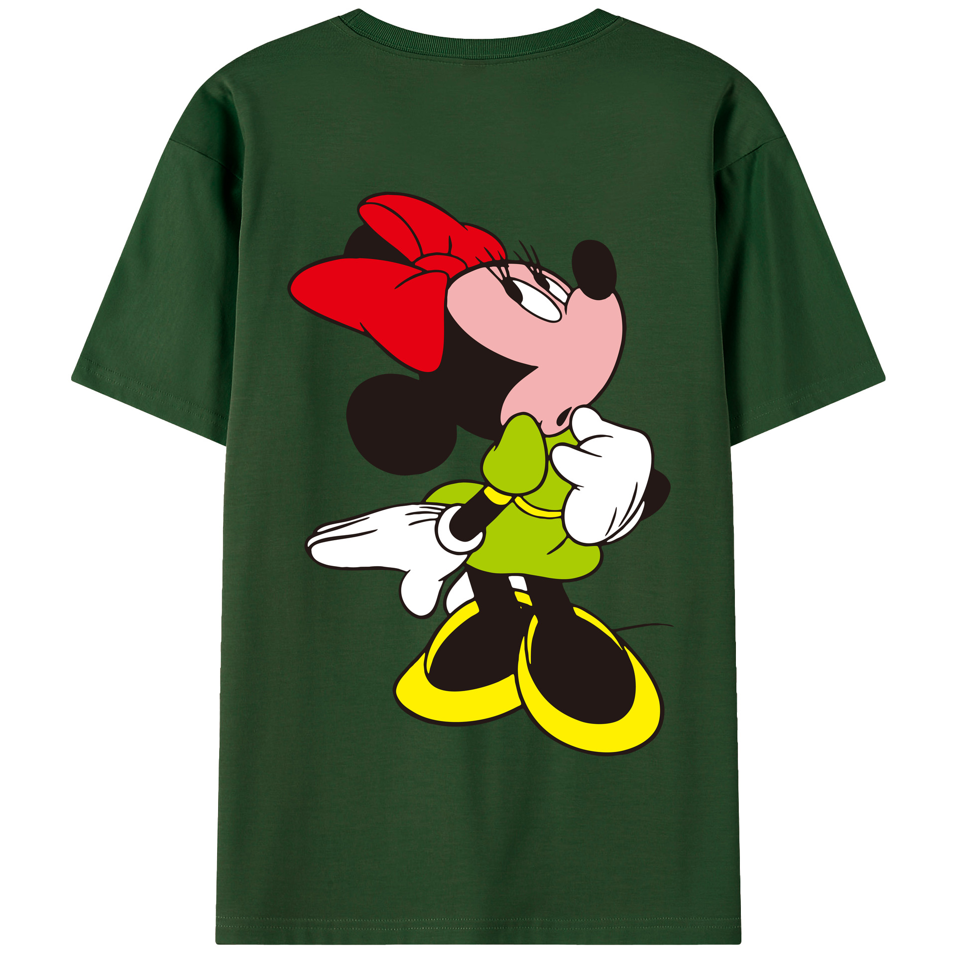 （画像用） ミッキーマウス Mickey Mouse 綿100％半袖Tシャツ（背面プリント）